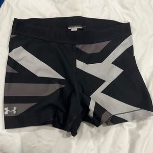 Black Under armour DRI fit tight shorts